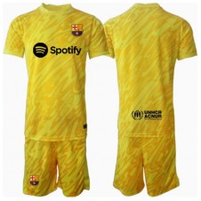 Barcelona Keeper Hjemmedraktsett Barn 2024-25 Kortermet (+ korte bukser)